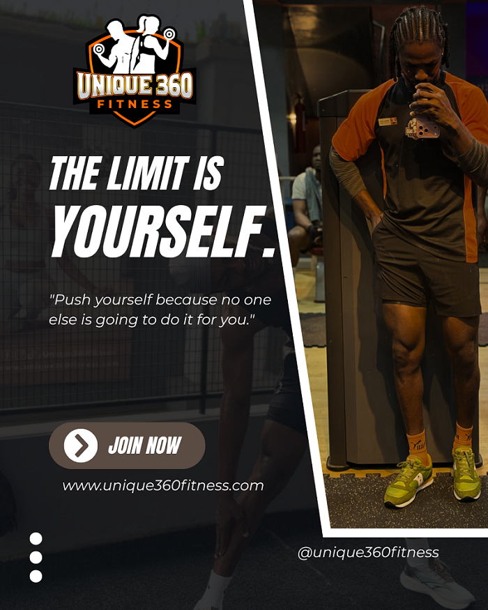 Black American Man In Gym